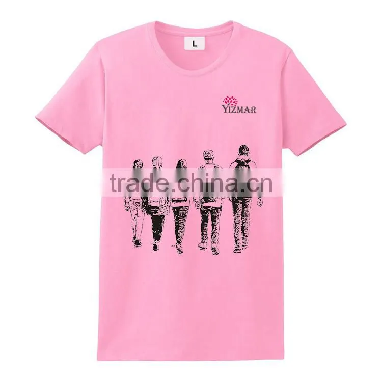 China wholesale cheap 100% cotton men's custom t shirt printing