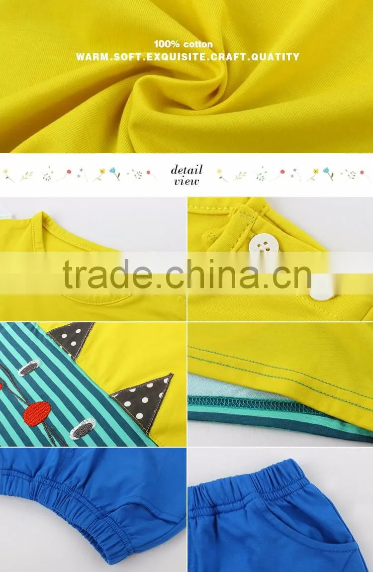 2017 new arrival hot selling children clothes for summer with OEM Service