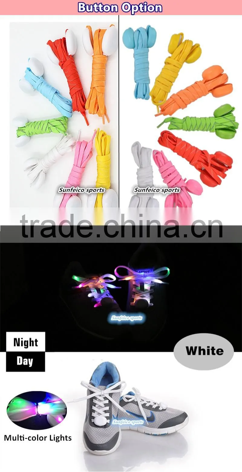 High Quality Nylon LED Shoe Laces - Party Led Flashing Cheerful Lighting Shoelace - Light Up Orange Glowing LED Shoelaces
