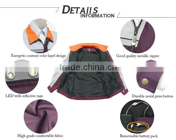 Hi Vis safety workwear bomber jacket