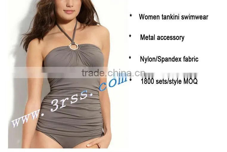 One piece women tankini swimwear