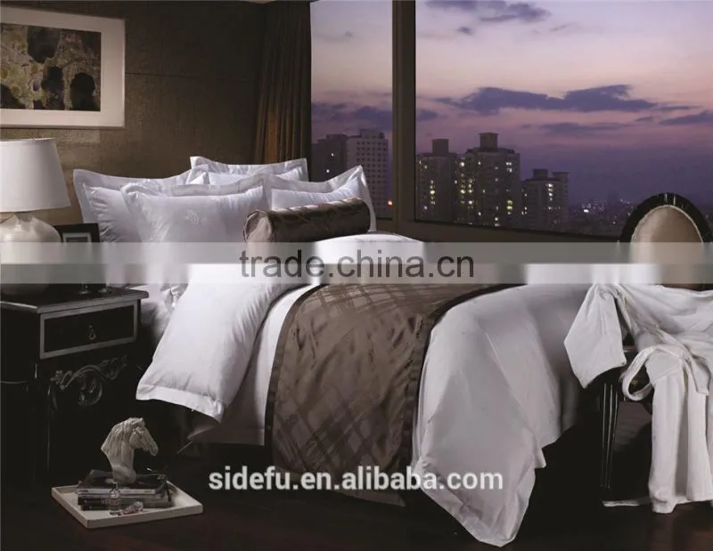 China Wholesale King Size Jacquard Hotel Bedding Set