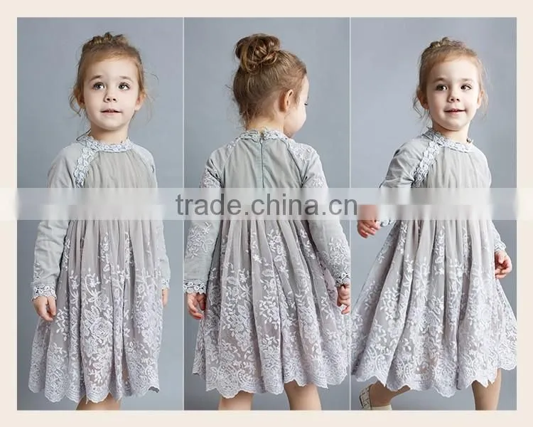 Latest girl party wear western dress high fashion party dress for 2-12 years old girls
