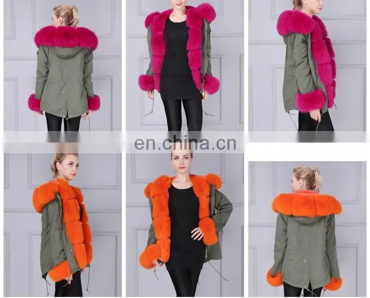 Modern design short mink coat winter black fur coat with fur hood
