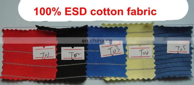 12 years maxsharer factory 1000 class use CC98 fabric for esd smock T shirt fabric