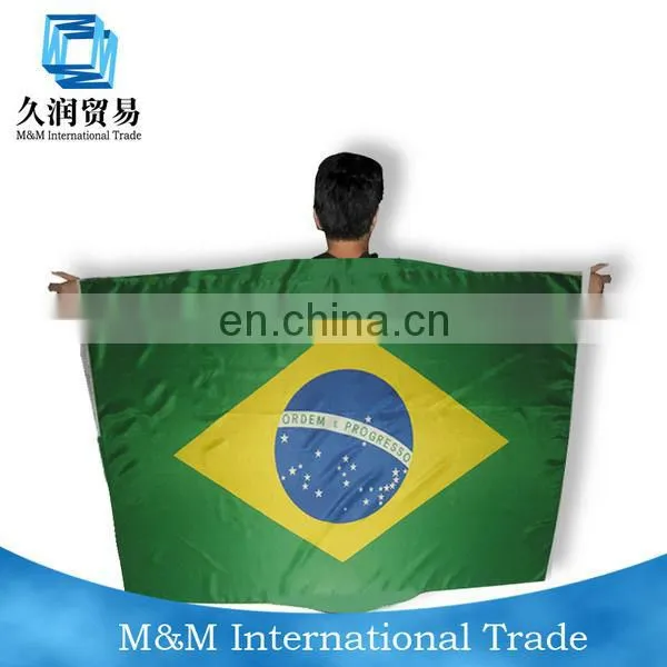 hot sale football soccer sport printed satin flag scarf fan scarf
