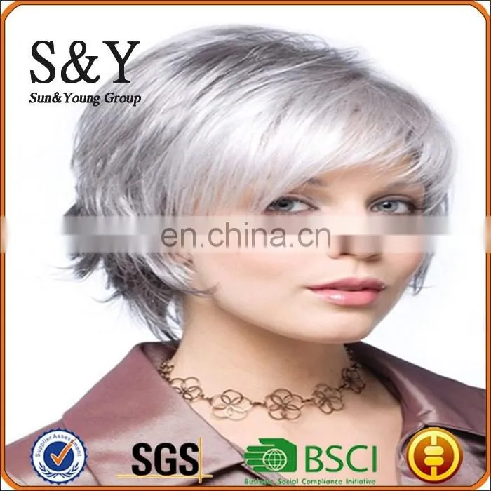 New Europe Style Sythetic Wig Human Hair Shorts Wig