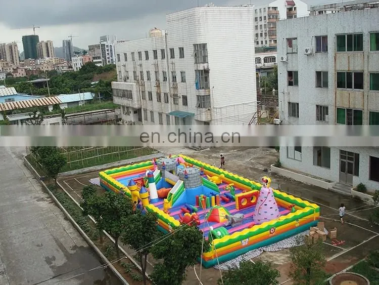 Large fun city amusement parks castillos hinchables inflables china