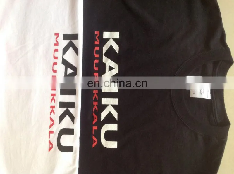 Small order accept 100% cotton big EU/US size custom t-shirt printing