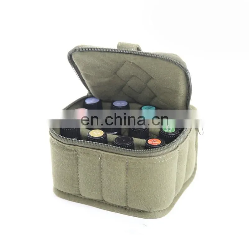 fashion good quality Travelling soft waterproof 12 Bottles essential oil bag for gift
