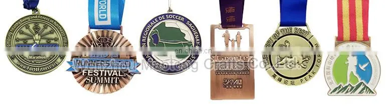 Custom cheap metal sports souvenir medal and trophy holder china new medals and trophies