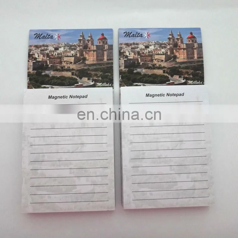 Guangzhou factory produc fridge magnet note pad