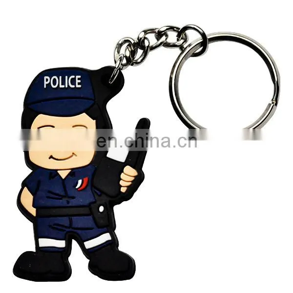 2D design soft PVC keychain