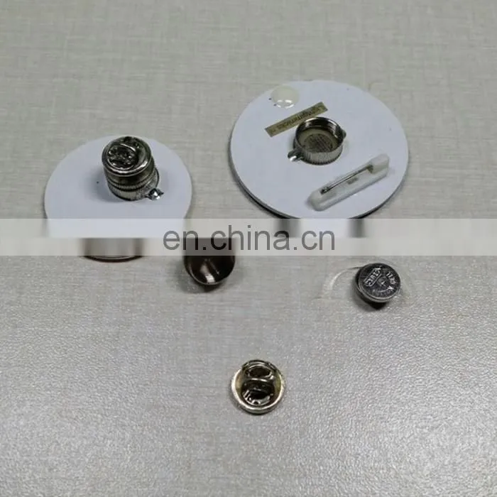 best customized advertising personalise led flashing badge buttons