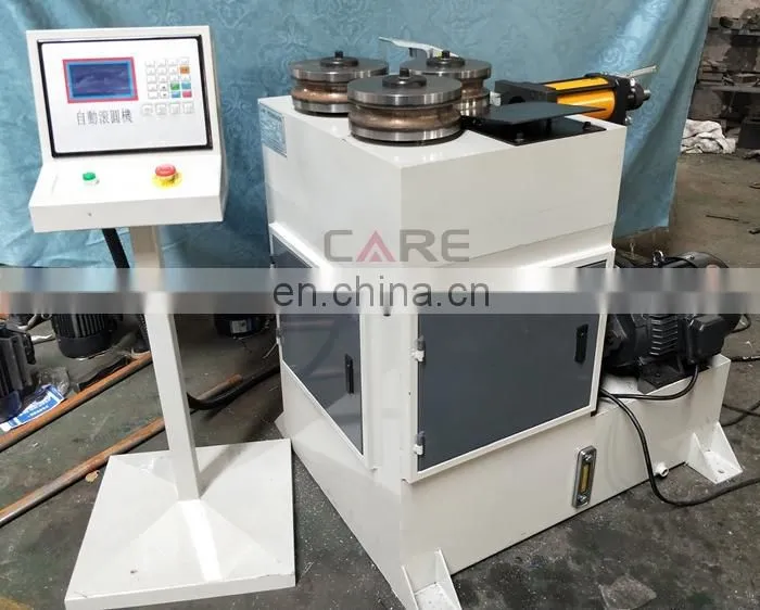 Vertical type hydraulic 3 roll tube bending machine for big radius