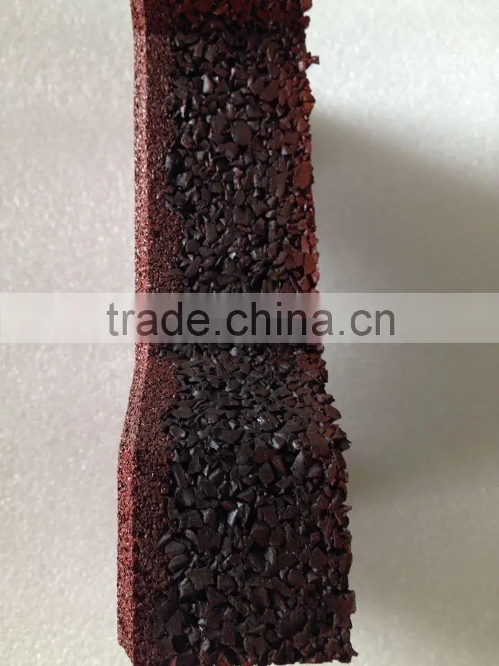 stable dogbone rubber flooring tile