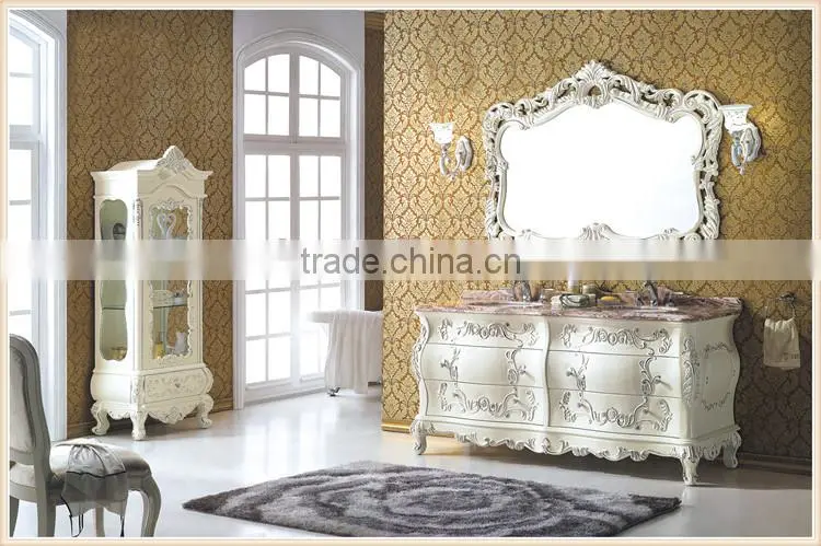 Classic European Solid wood bathroom vanity cabinet