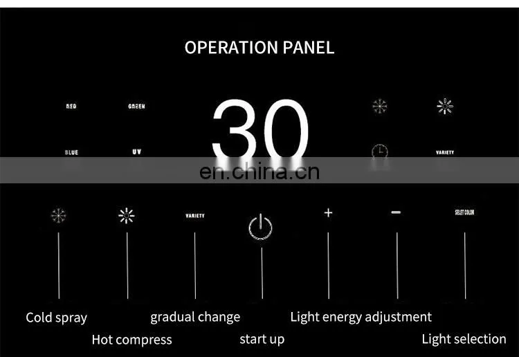 LED Light 7 Color Facial SPA Nano Photon Skin Rejuvenation Device PDT Therapy Hot Cold Spray Skin Care Beauty Instrument