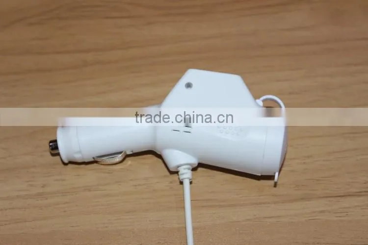 2-port Hot Sales 2015 Universal Car Charger Sprial Cable