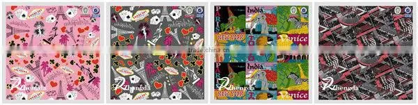 Popular Polyester Pattern Printed Fabric for Bags