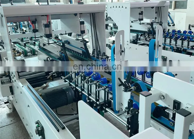 UFG800B Economic Middle medium speed Automatic straight line Paper Box Folder and Gluer
