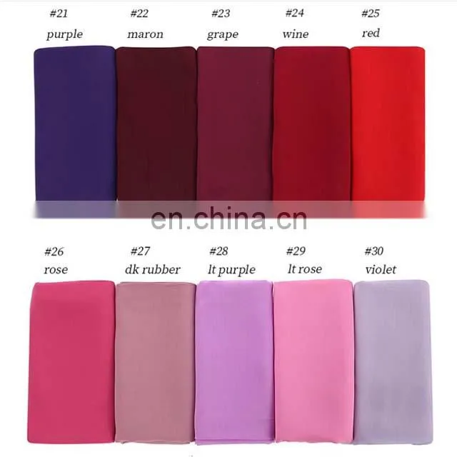Wholesale Plain Georgette Foulard Hijab Muslim