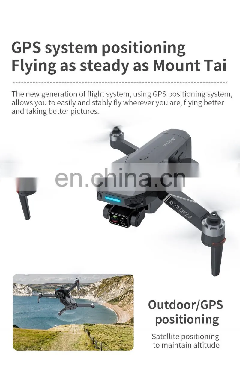 KF101 MAX 3-axis gimbal Drone 3KM Distance GPS 4K optical flow dual camera 5G transmission EIS RC Quadcopter Christmas Gift