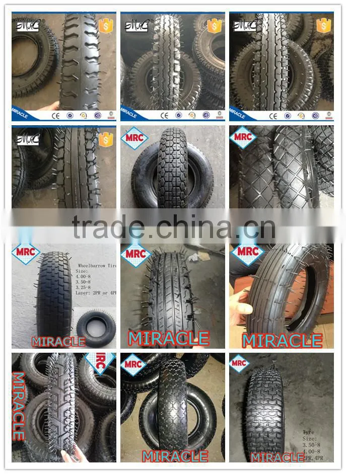 Manufacturer wheelbarrow pneumatic air rubber wheel 400x8