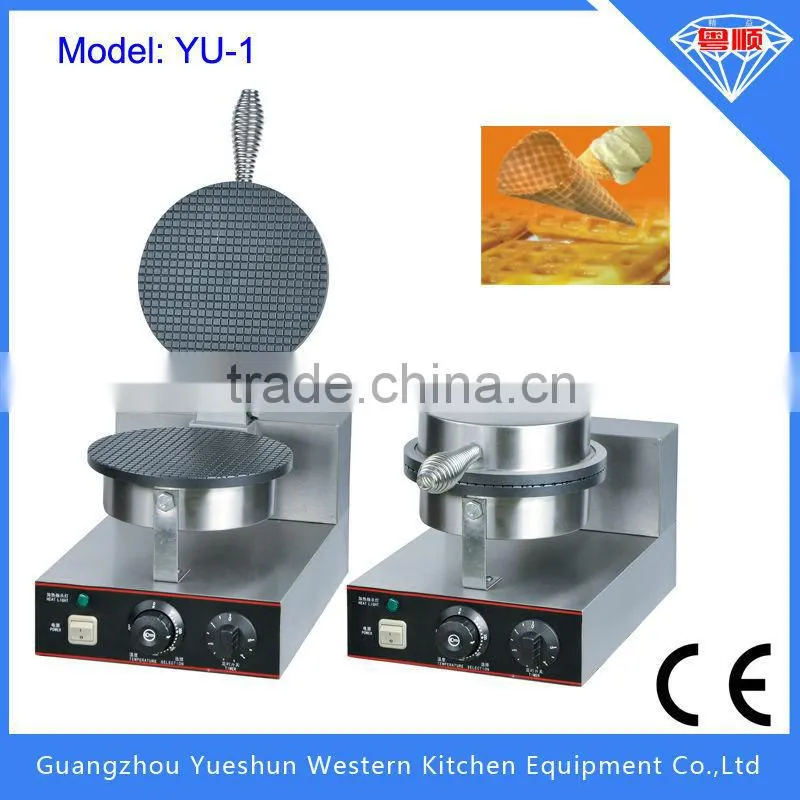 professional sales Single Plate Electric Commercial Waffle Cone Maker CE approved