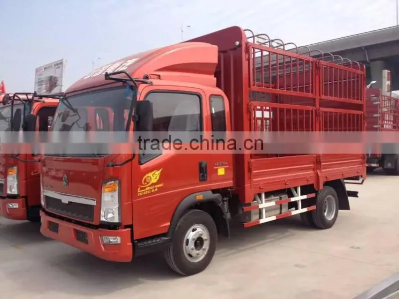 sinotruck howo light diesel engine cargo truck for sale made in china