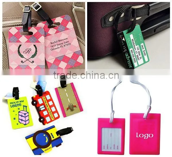 soft pvc luggage tag