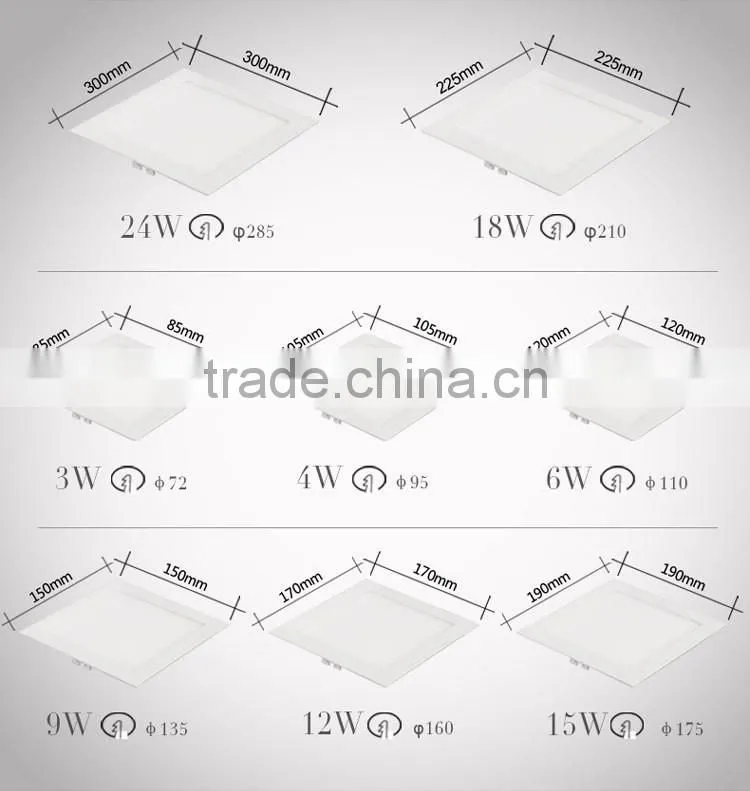 Warm White 3000k LED Lamp New Bulb LED Panel Light SMD2835 6W