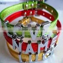 All Sufficient Polished High Quality personalized Zinc Alloy Metal DIY Plain slide alphabet letters