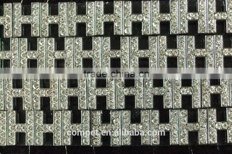 DIY 10mm Rhinestone Slide Letters