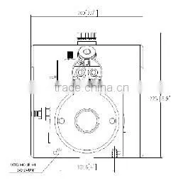 Single action Hyva pump for dump truck