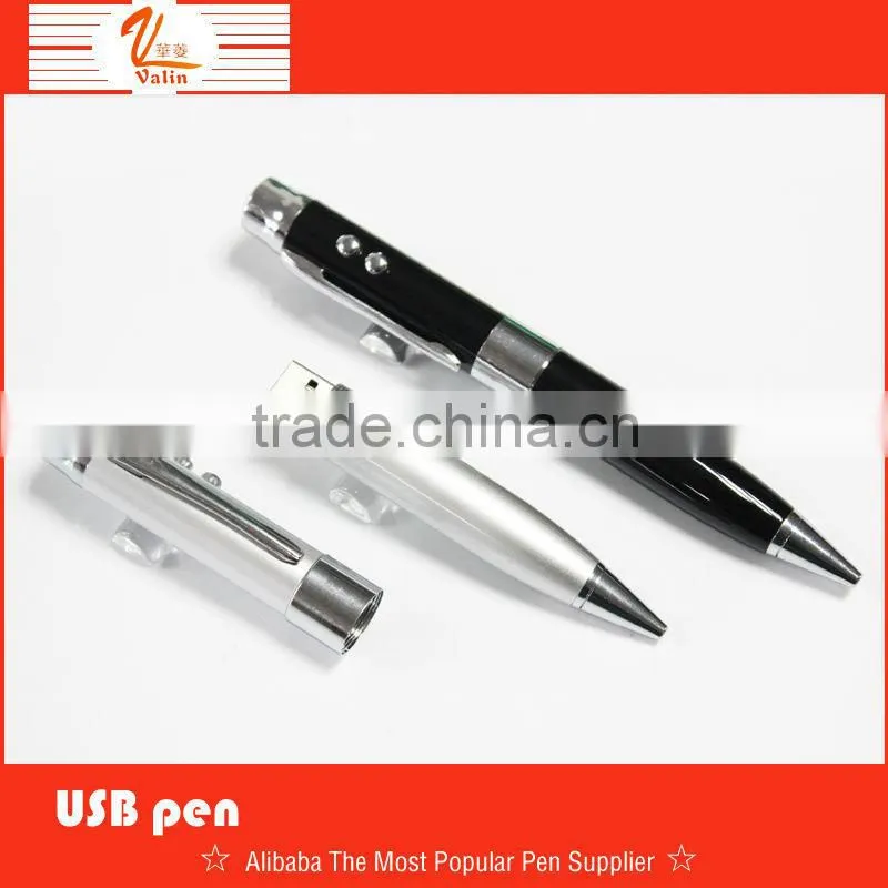 Noverty hot-selling silver metal pen drive for promotion