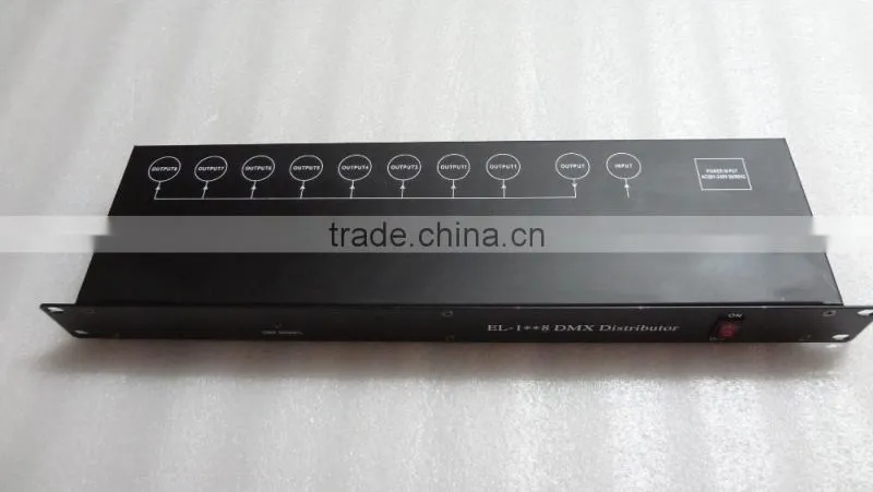 8 channel dmx amplifier dmx512 stage lighting equipment machine dmx512 splitter / distributor