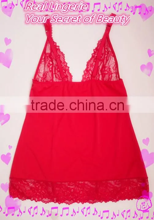 Sexy hot selling lace bra transparent lingerie, OEM service babydoll for mature women