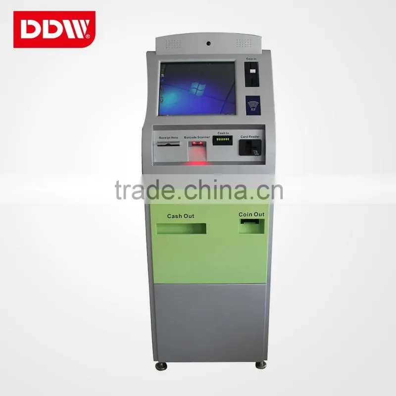 Floor stand indoor application 22 inch payment kiosk touch screen Self Service Terminal
