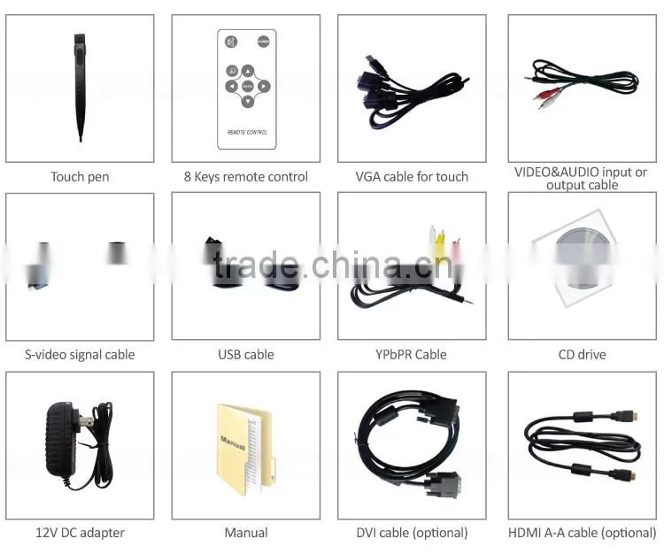 10.4" DC 12V LED backlight 800*600 resolution TFT lcd resistive touch display