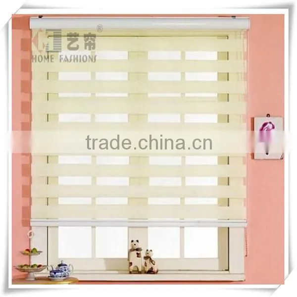 Yilian Newest Design Manual Horizontal Zebra Blinds for Windows Blinds