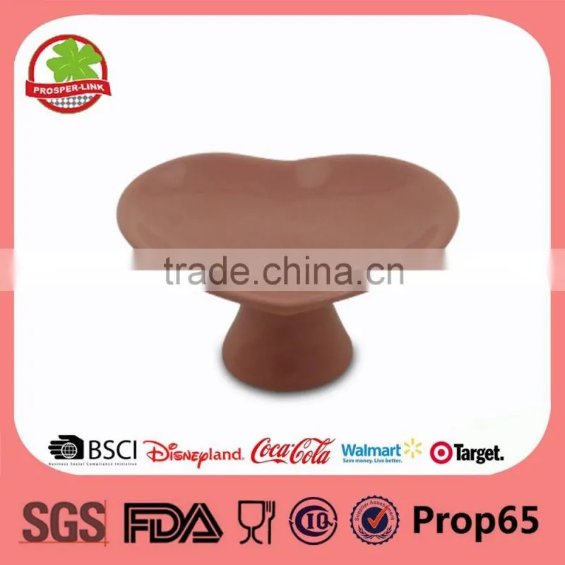 Cheap Heart Shape Wedding Mini Ceramic Cake Holder