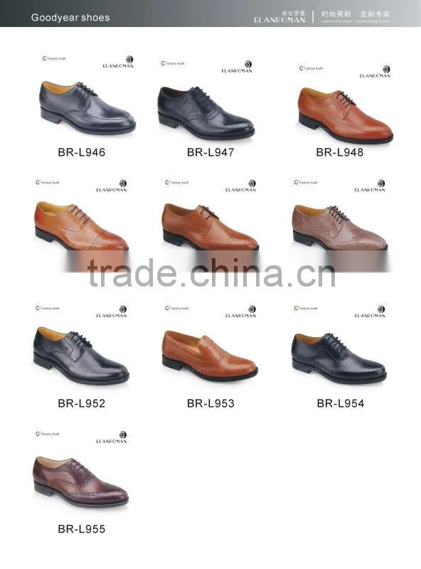 High quality 100% handmade leather oxford shoes men fashion dress shoes