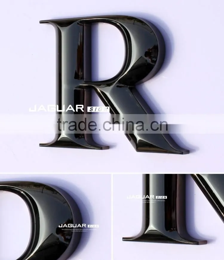 metal effect 3d round chrome acrylic alphabet letters and numbers