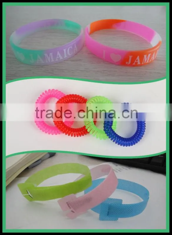 nature essential oil silicon insect repellent wristband