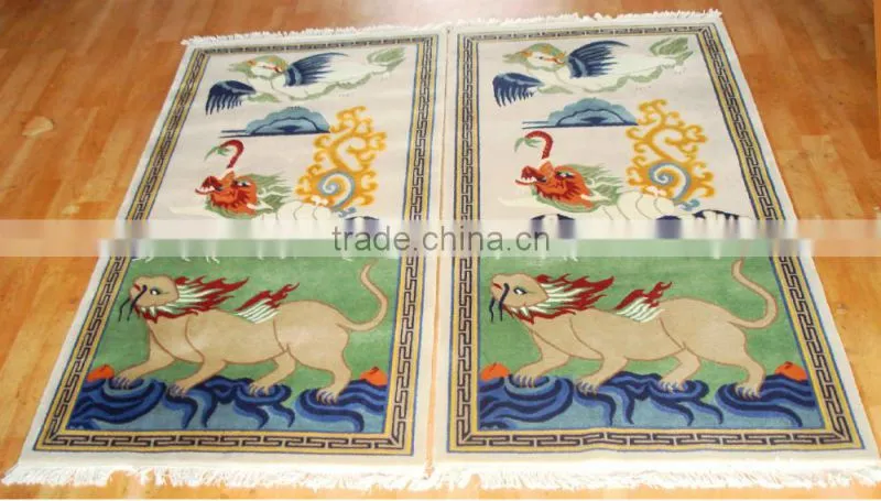 Bird and flower pattern carpet