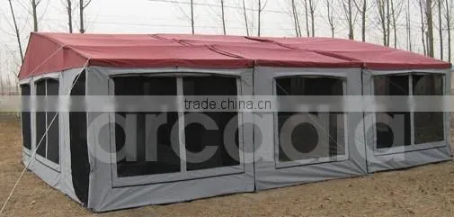 Arcadia large easy up folding camper trailer tent