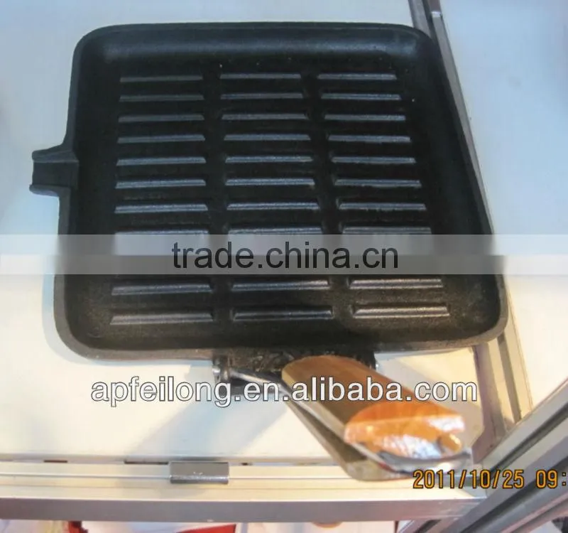 cast iron grillde /skillet/grill/ fryer/baking pan