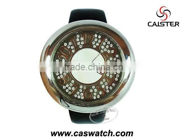 Top quality brand watch with thick case and diamonded dial