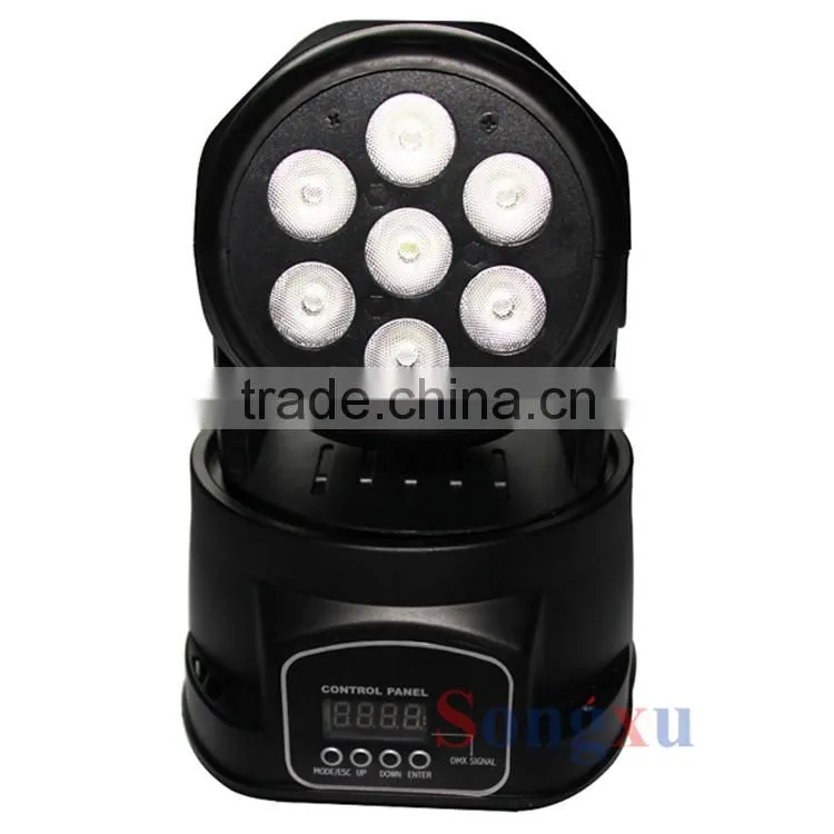 wholesale competitive price rgbw 7x10w led mini moving head wash light